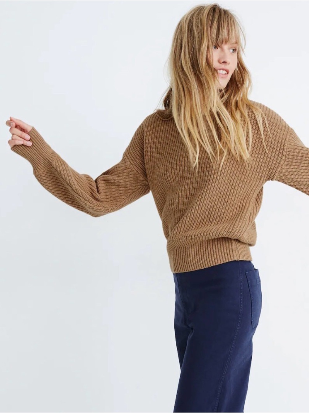 Madewell Chunky Fairbanks Sweater, Small